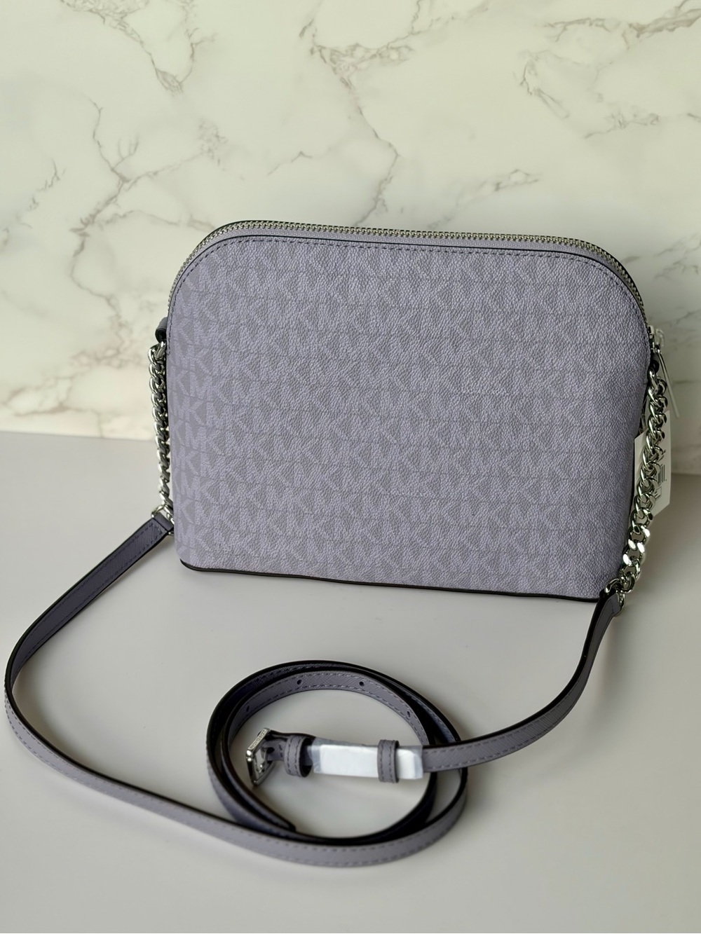 Michael Kors Jet Set Travel Medium Logo Dome Crossbody Bag - Picture 3 of 14
